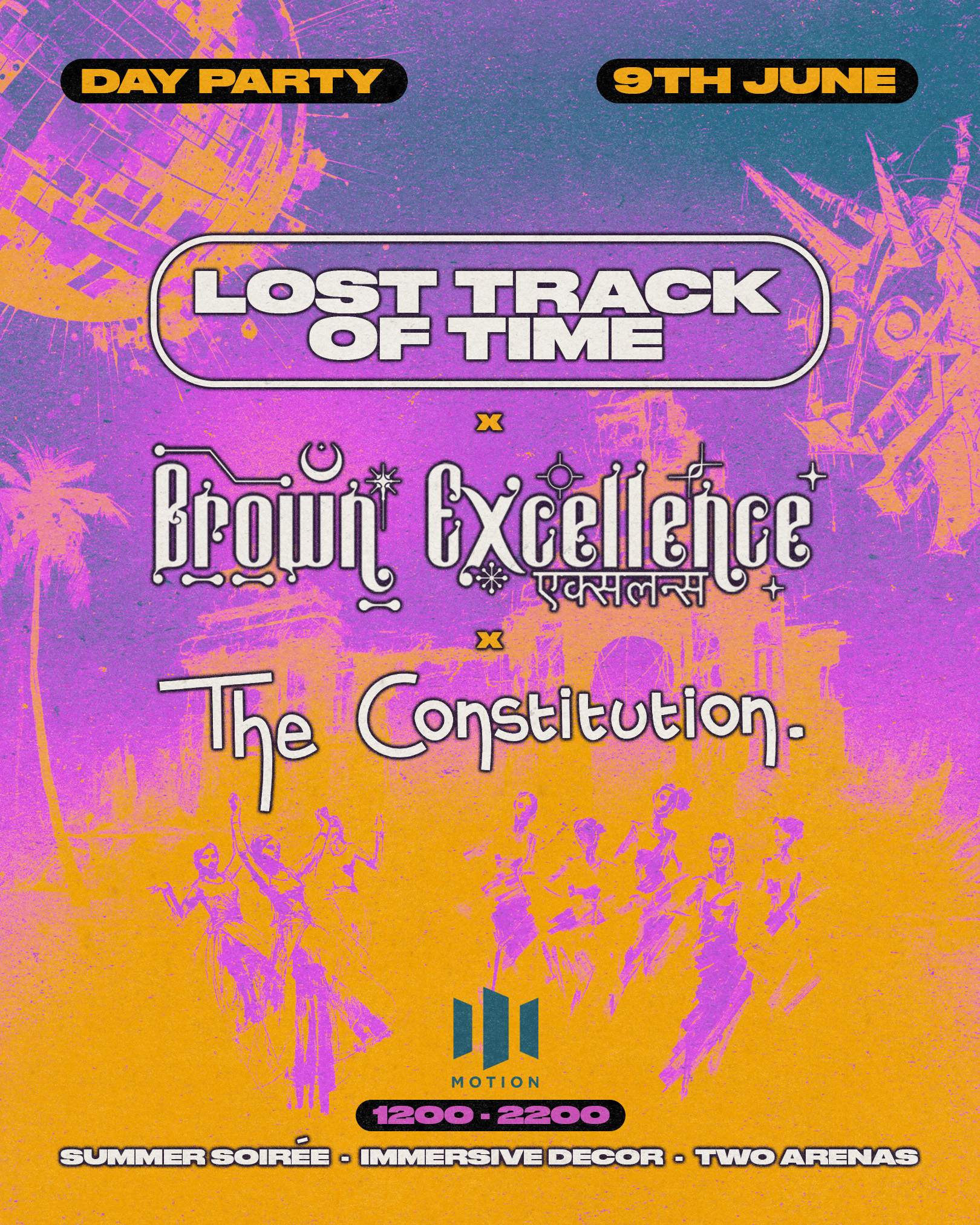 Lost Track of Time x Brown Excellence x The Constitution - フライヤー裏