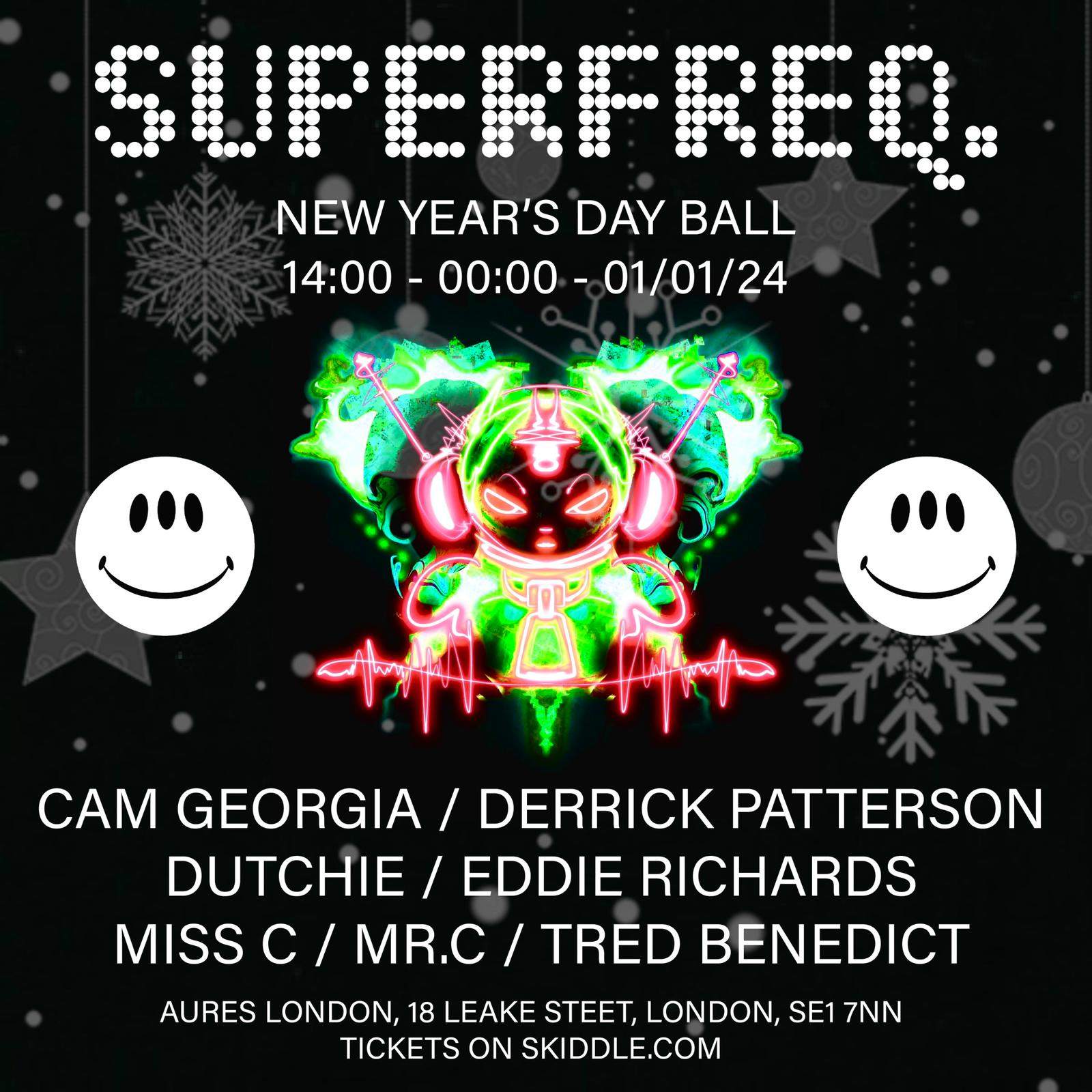Superfreq New Year's Day Ball - フライヤー表