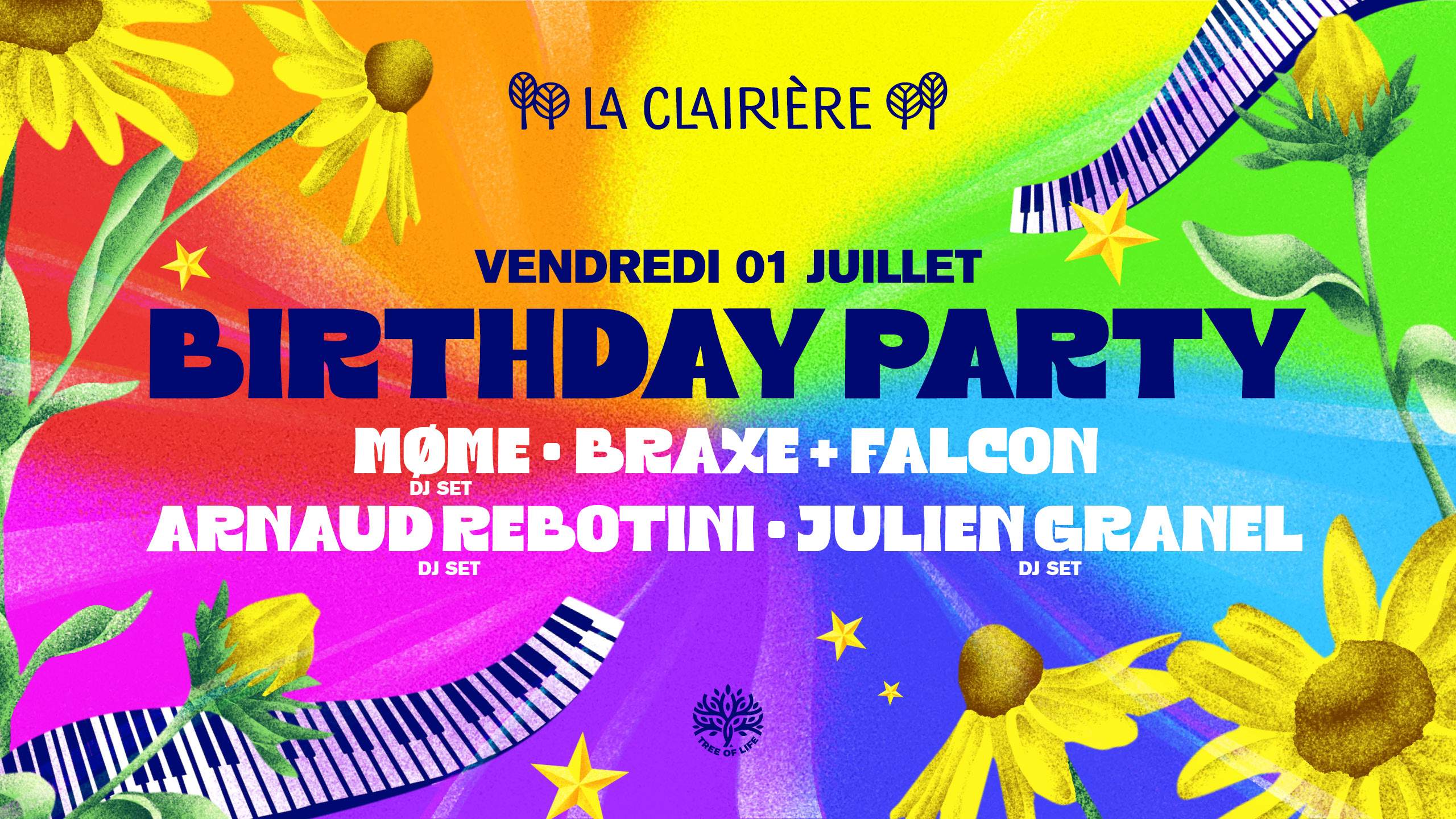 La Clairière: BIRTHDAY PARTY - フライヤー表