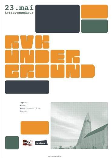 Rvk Underground - フライヤー表