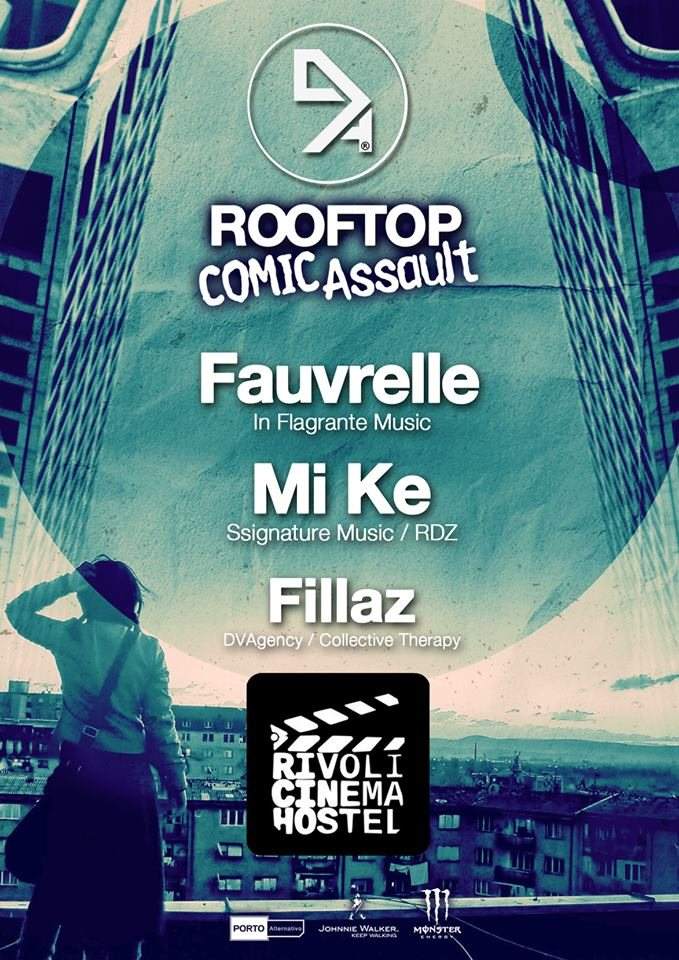 Rooftop Comic Assault 2nd Round - フライヤー表