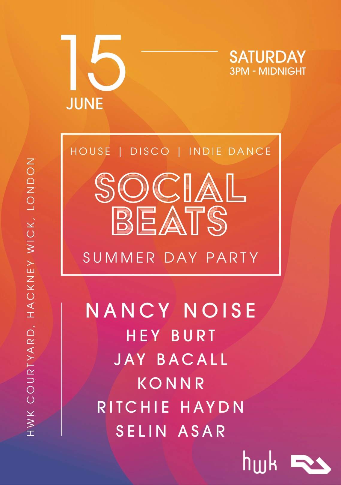 The Social Beats Summer Party w/ Special guest - Nancy Noise - フライヤー表