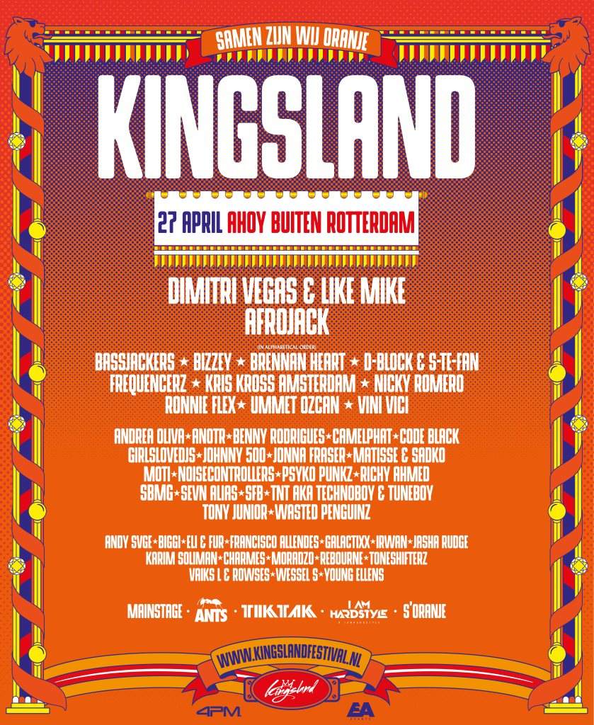 Kingsland Festival Rotterdam - フライヤー表