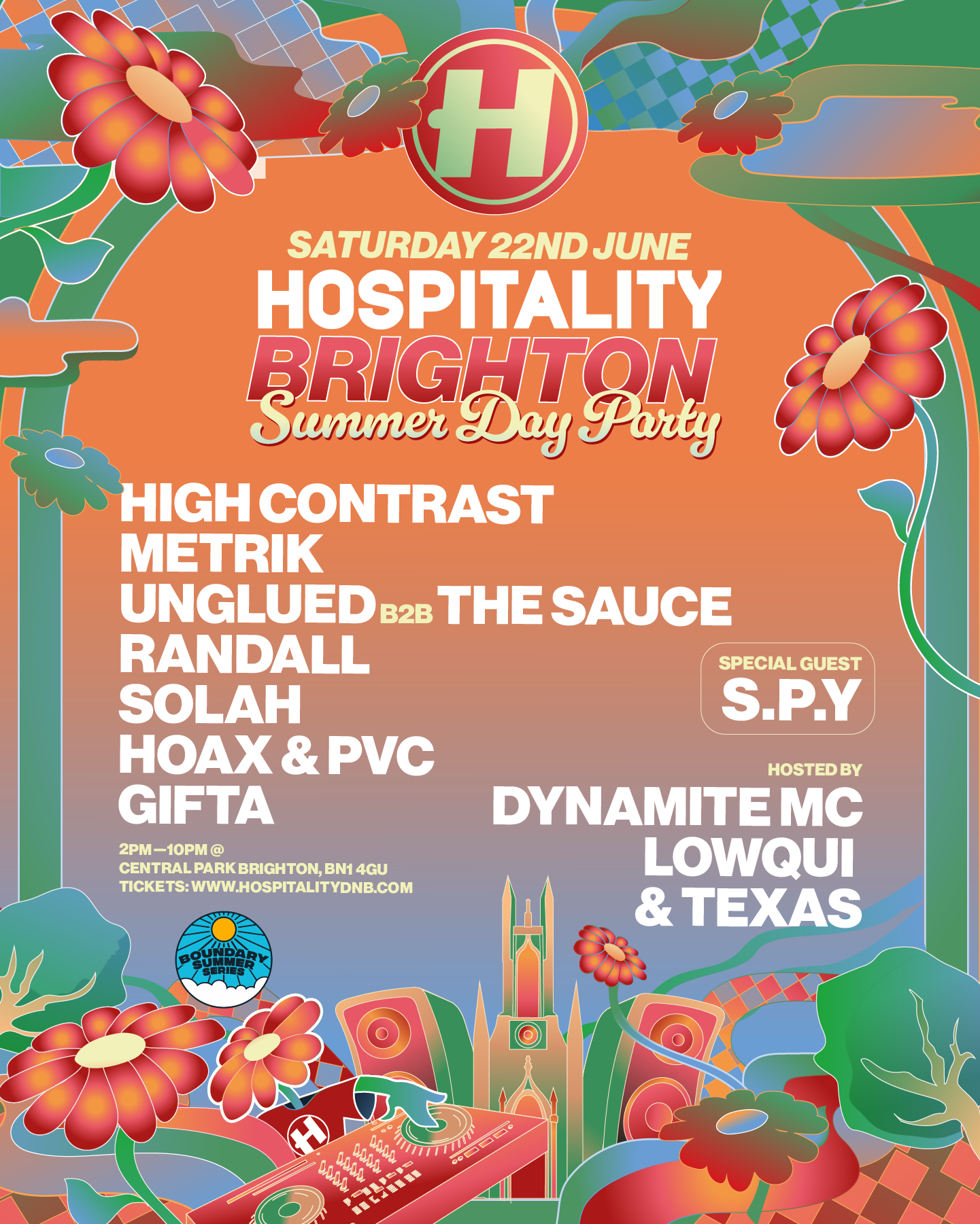 Out of Bounds presents Hospitality Brighton - フライヤー表