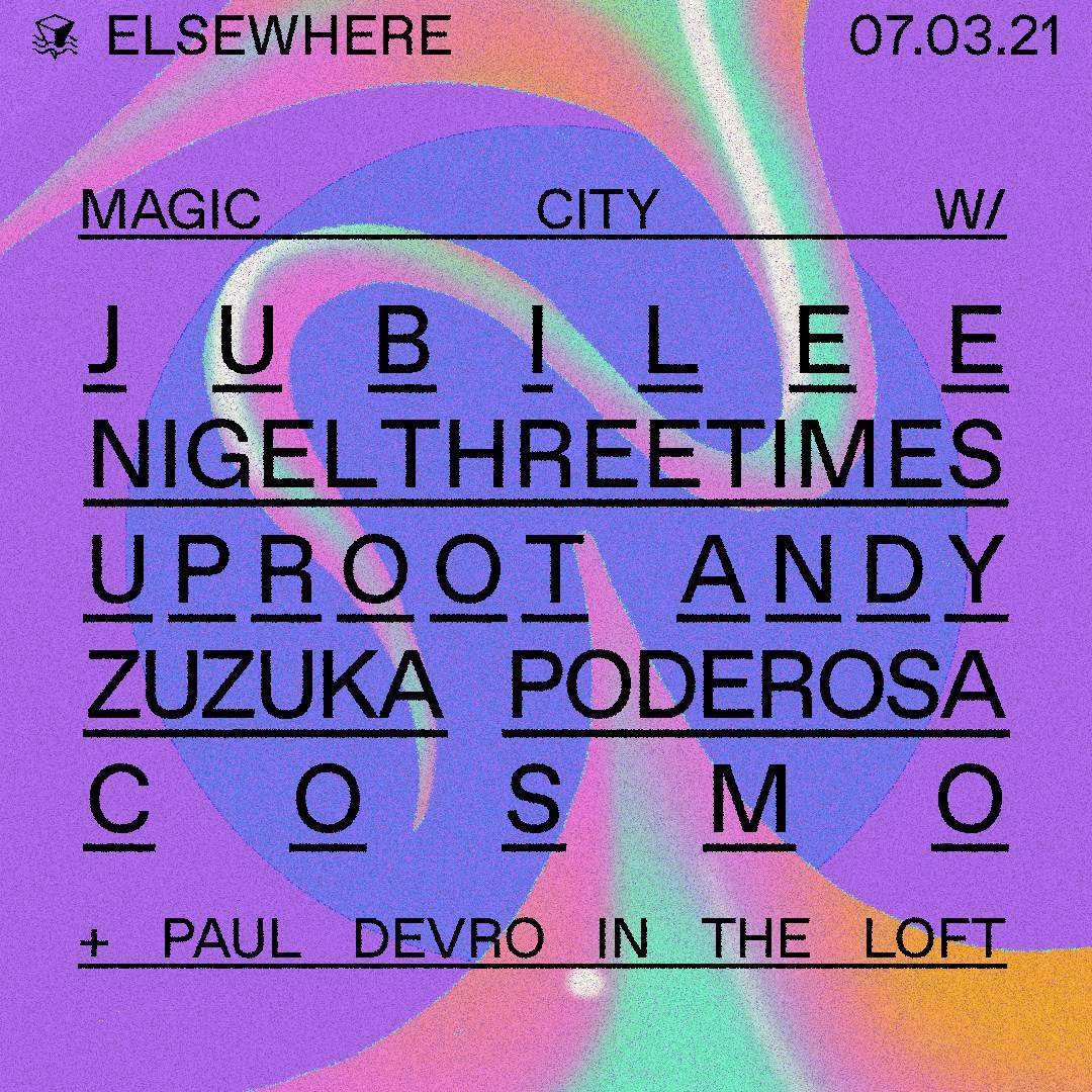 Magic City with Jubilee, Nigelthreetimes, Uproot Andy, Zuzuka Poderosa, Cosmo - Página trasera