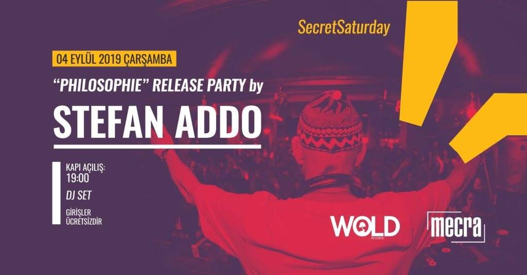Secret Saturday: Stefan Addo - フライヤー表