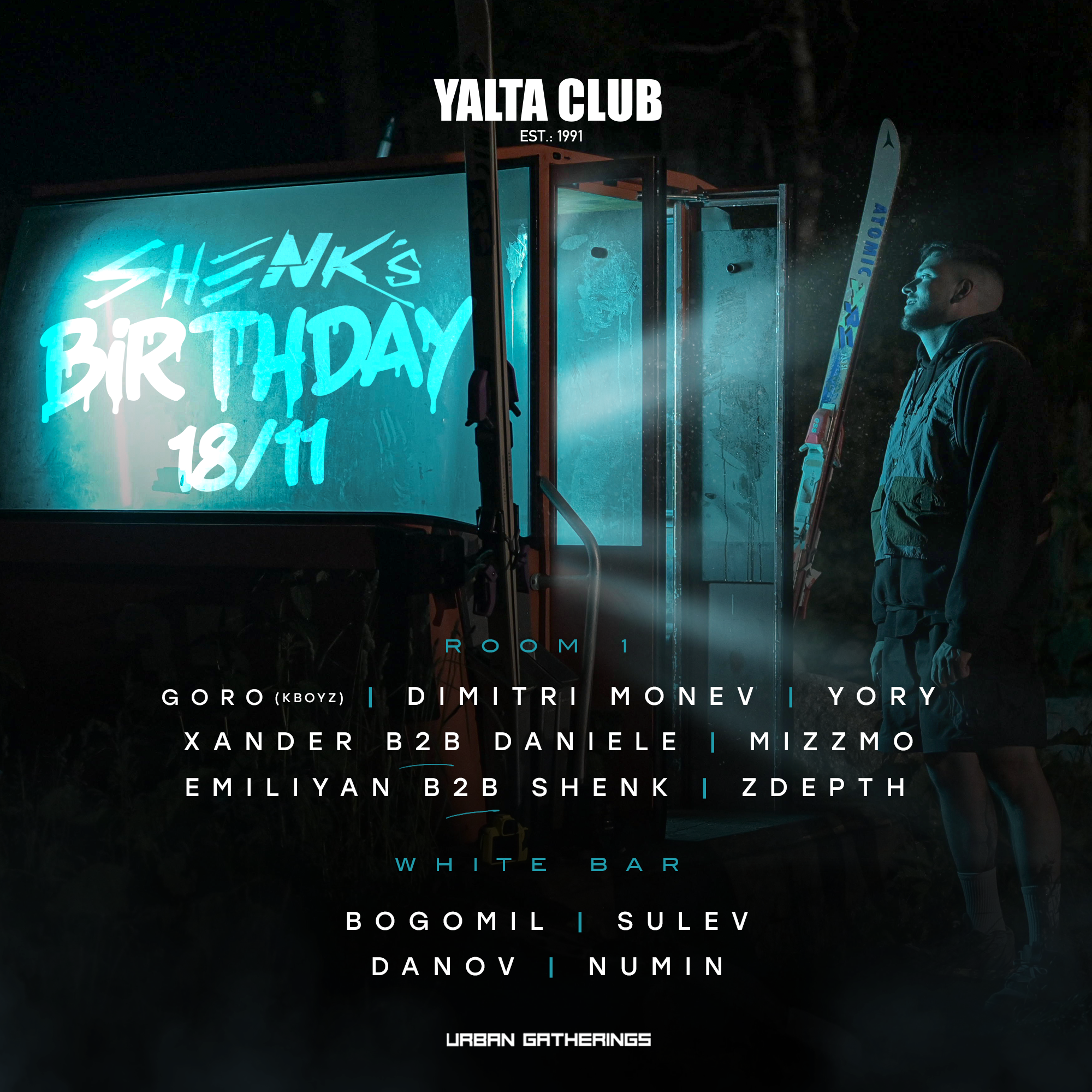 SHENK'S BIRTHDAY X Yalta Club - フライヤー表