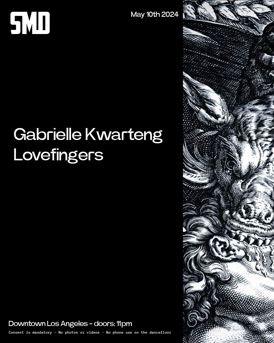SMD - Gabrielle Kwarteng & Lovefingers - フライヤー表
