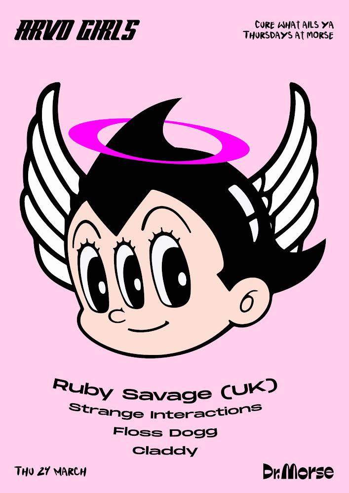 Arvo Girls present Ruby Savage (UK) at Dr Morse, Melbourne