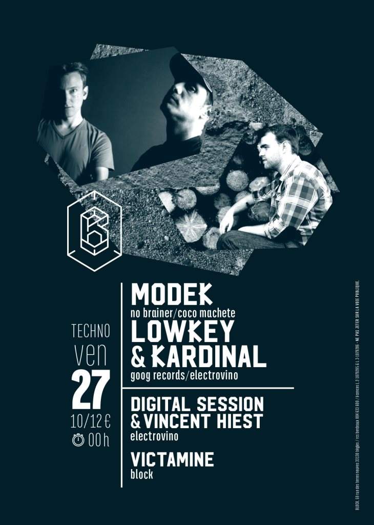 Modek, Lowkey Kardinal & Digital Session - フライヤー表