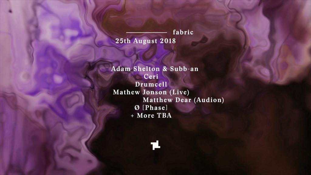 fabric: Mathew Jonson (Live), Drumcell, Ø [Phase] & More - Página frontal
