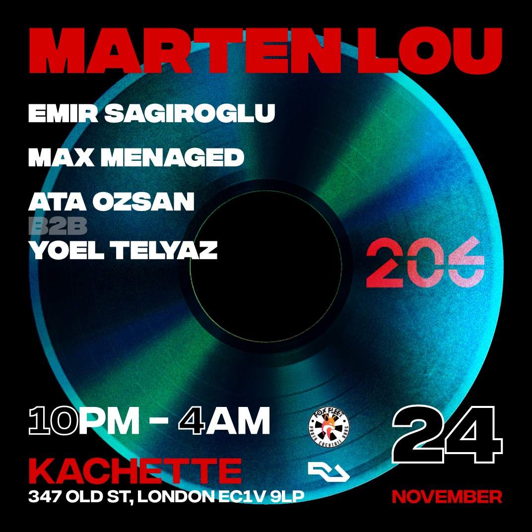 206 presents: Marten Lou, Max Menaged, Emir Sagiroglu, Ata Ozsan b2b Yoel Telyaz - Página frontal