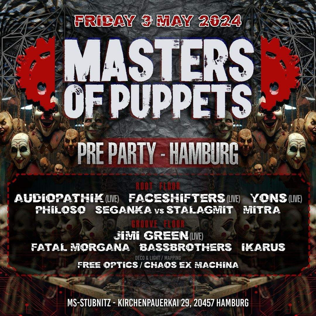 Master Of Puppets PreParty - Página frontal