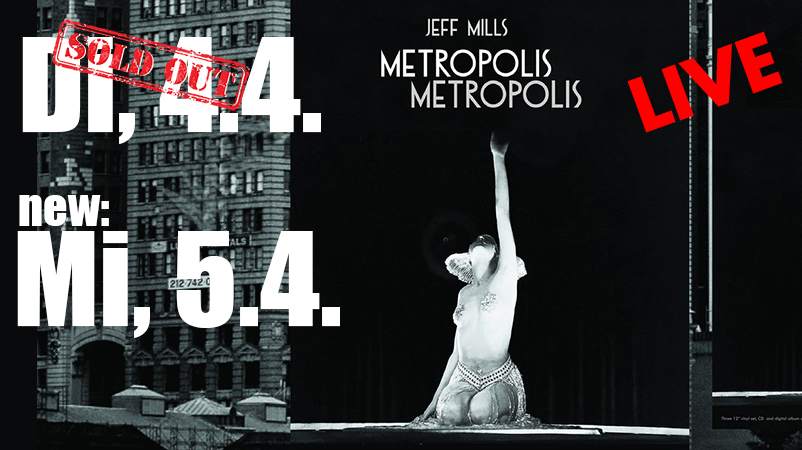 Jeff Mills LIVE „Metropolis' Cinemix - Página frontal