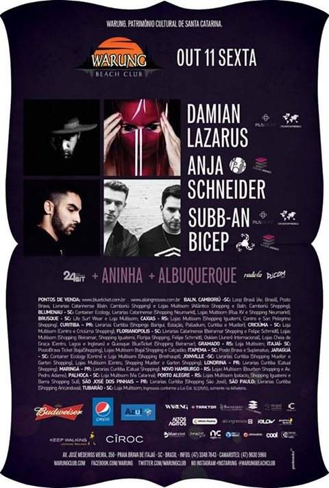 Damian Lazarus + Subb-An + Anja Schneider + Bicep - Página frontal