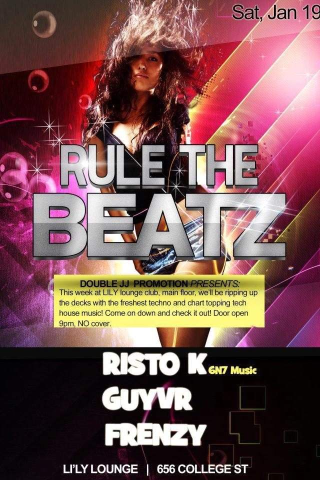 Rule The Beatz - フライヤー表