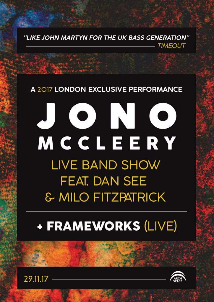 Jono McCleery - London 2017 exclusive - フライヤー表