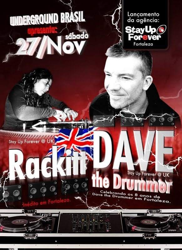 Dave The Drummer & Rackitt - フライヤー表