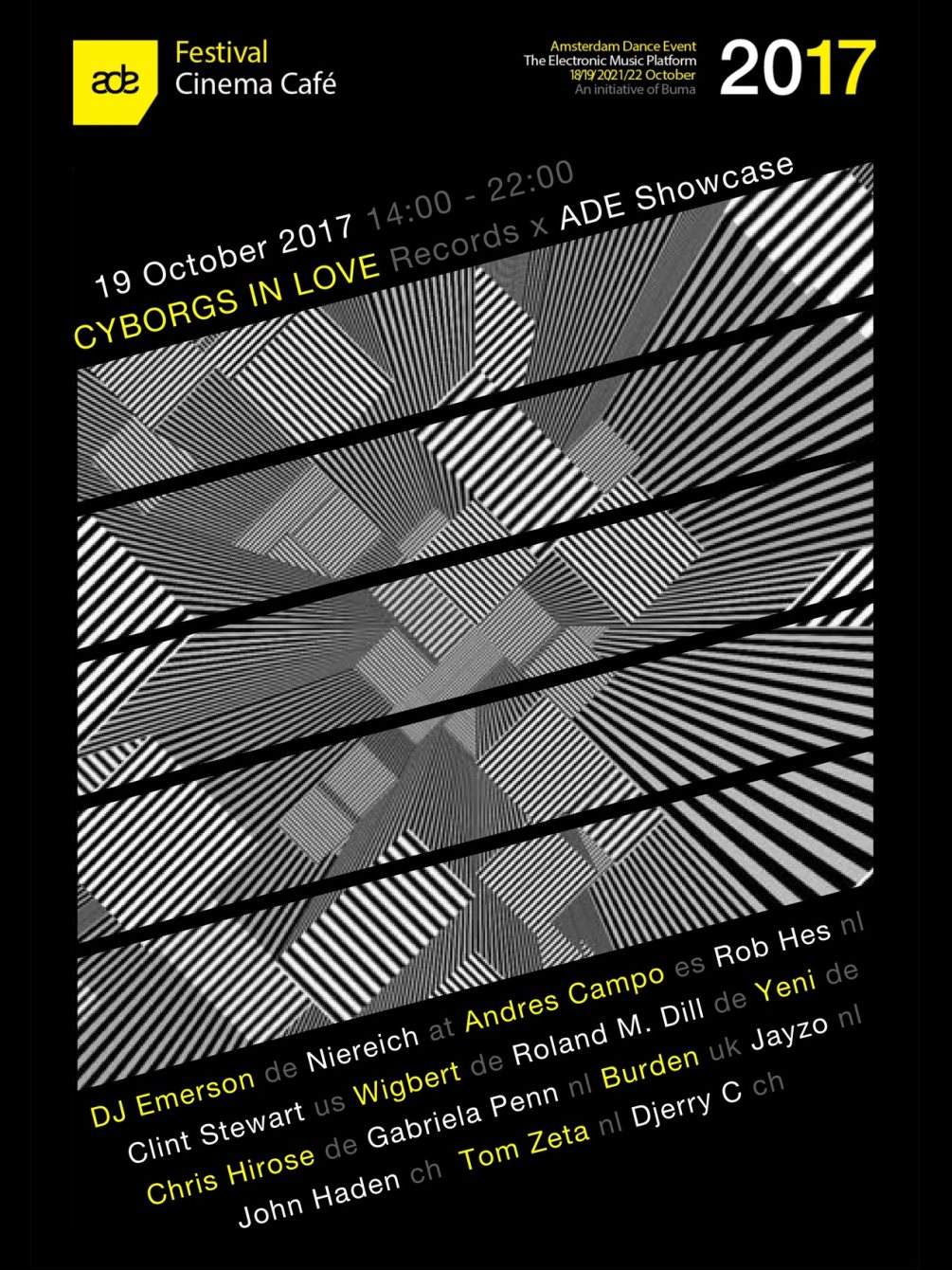 Cyborgs In Love Records x ADE Showcase 2017 Free Entry - フライヤー表