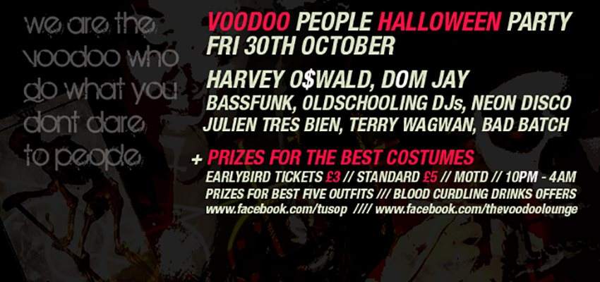 Voodoo People Halloween Freak Out - フライヤー表