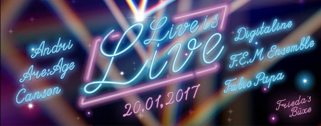 Live is Live - フライヤー表