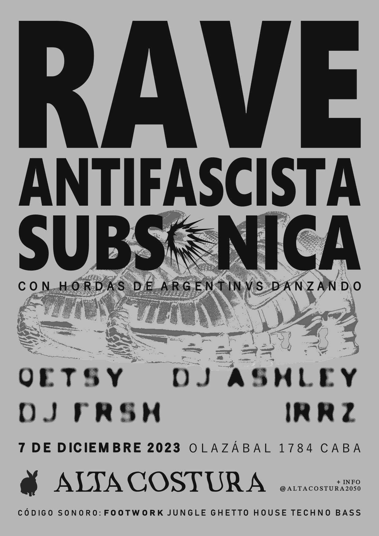 RAVE ANTIFASCISTA SUBSÓNICA (R.A.S.H.A.D.), Buenos Aires