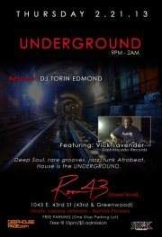 Tha Underground Live Feb. 21st with Torin Edmond and Special Guest Vic Lavender - フライヤー表