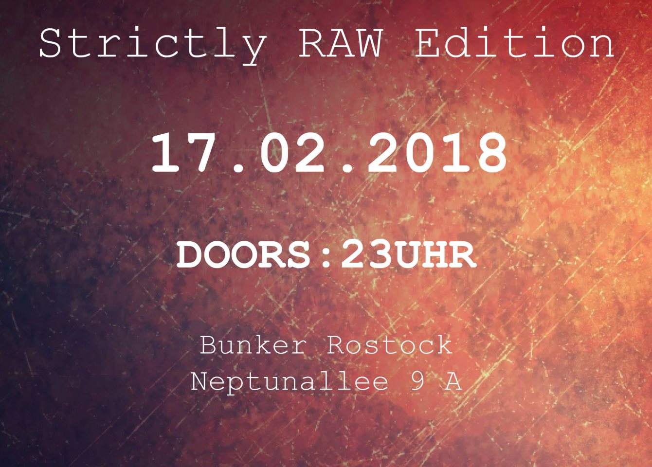 Strictly RAW Edition 03 - 2 Floors - フライヤー裏