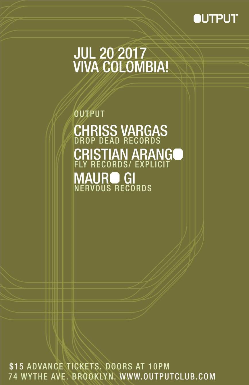 Viva Colombia! with Chriss Vargas, Cristian Arango, Mauro Gi - Página trasera