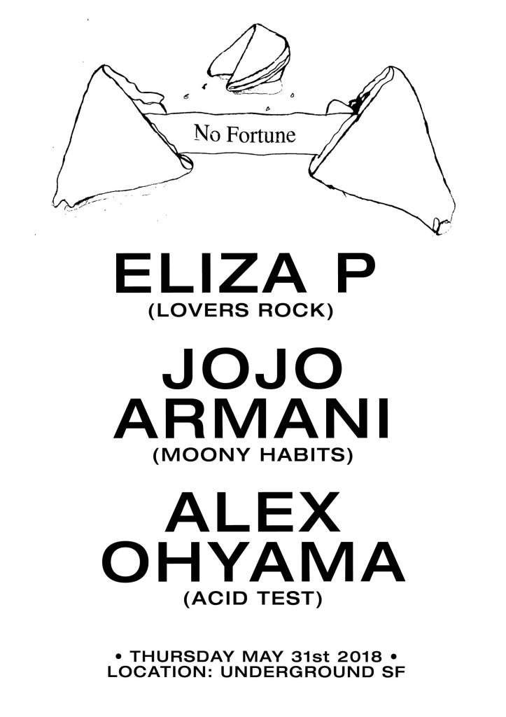 No Fortune with Eliza P, Jojo Armani & Alex Ohyama - Página frontal