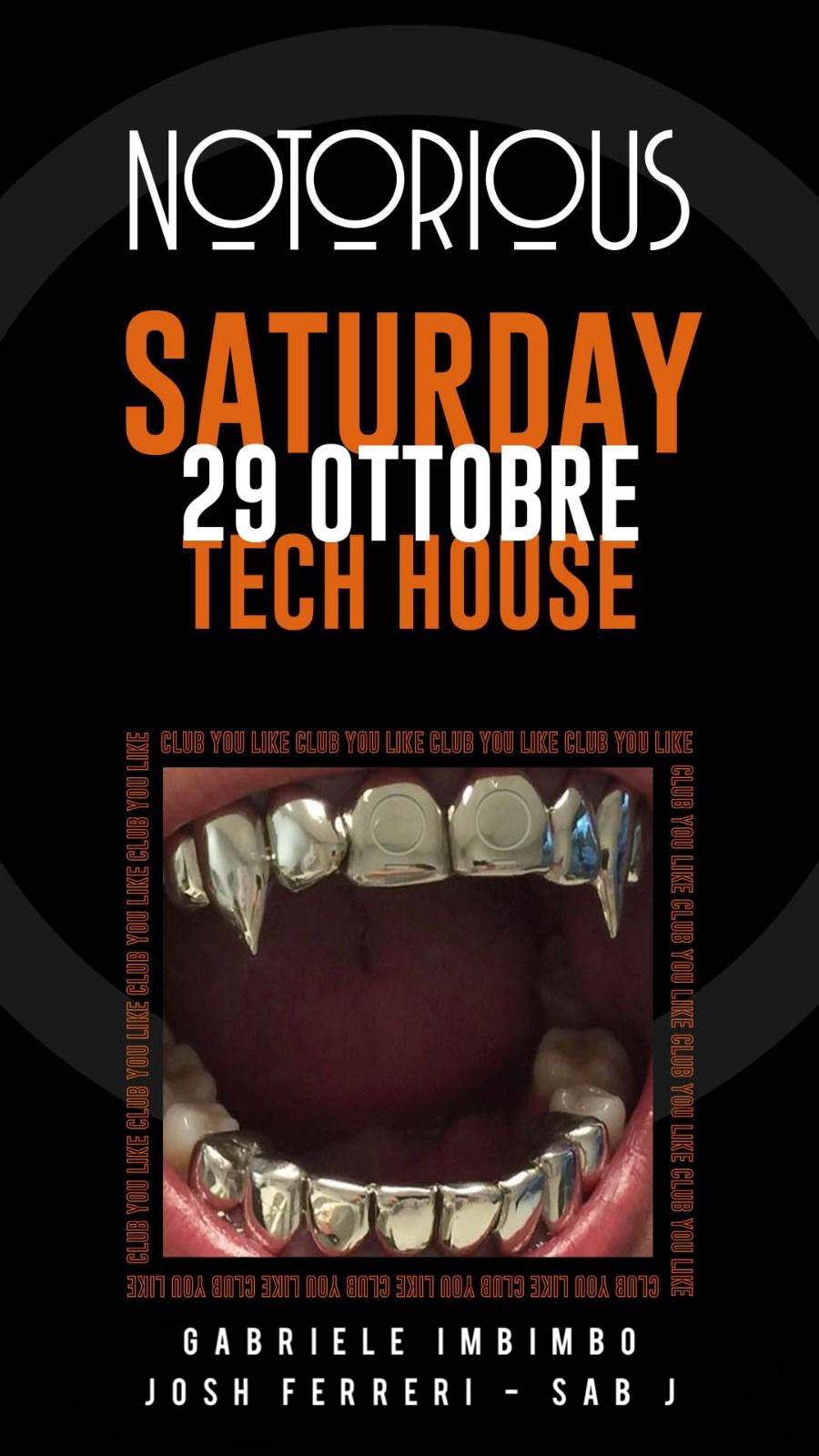 Tech House Vibes at Notorious at Notorious Club, Rome