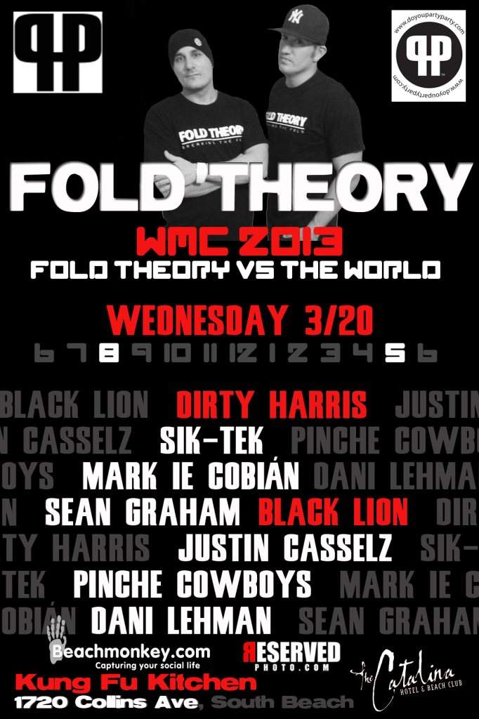 WMC 2013 Fold Theory vs The World Party - フライヤー表