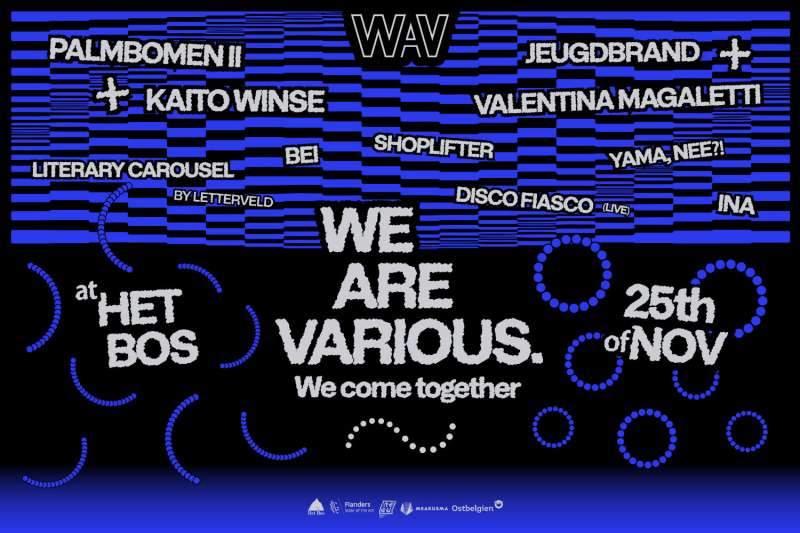 We Are Various . We Come Together - フライヤー表