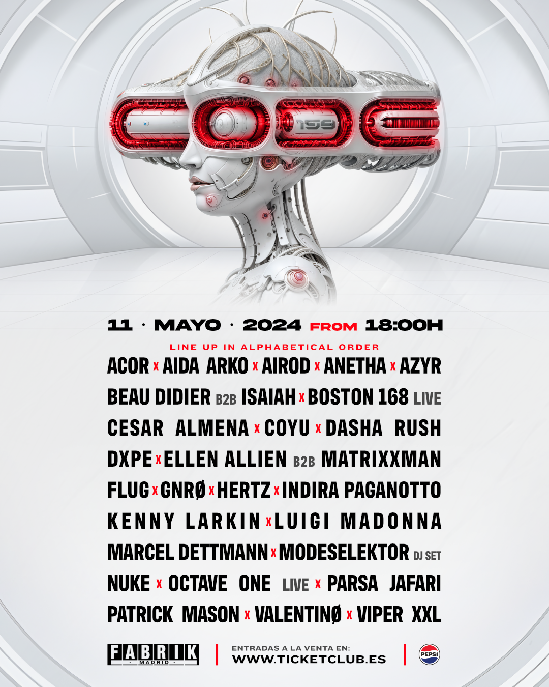 CODE 149 in Fabrik with Indira Paganotto, Modeselektor, Azyr and much more - Página frontal