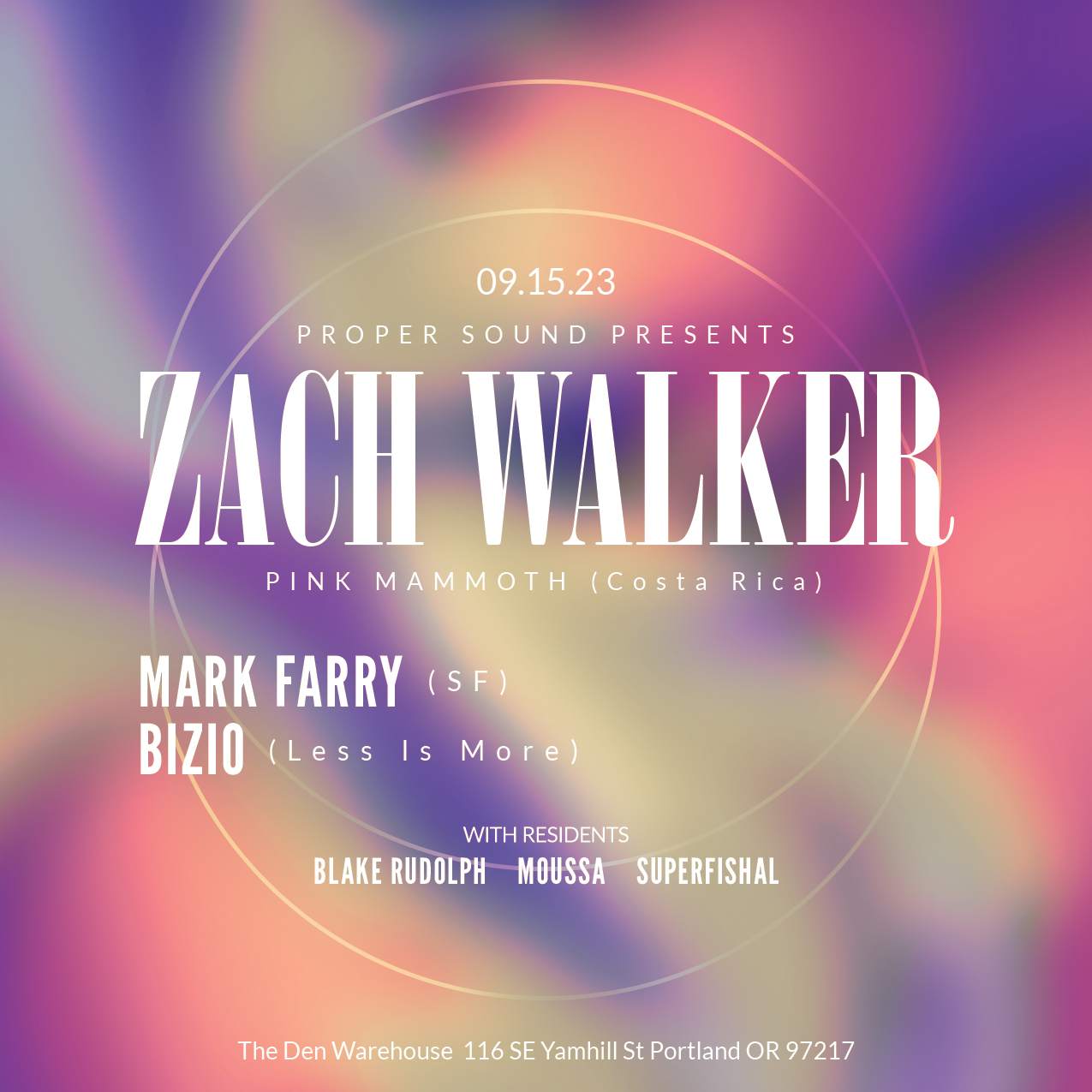 Proper Sound feat. Zach Walker (CR), Mark Farry (SF) & Bizio (PDX) - Página frontal