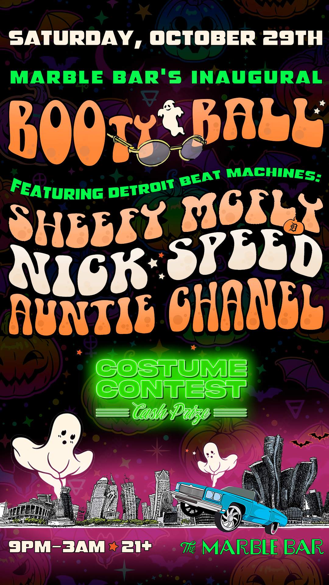 Marble Bar Halloween BOOty Ball at Marble Bar, Detroit