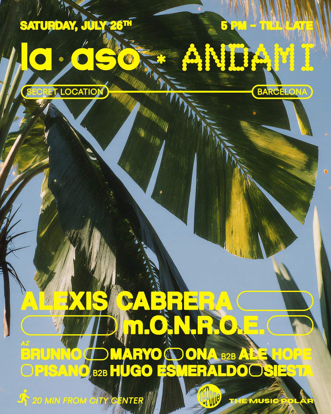 LA ASO x Andami Open Air: Alexis Cabrera, m.O.N.R.O.E. & friends at TBA ...
