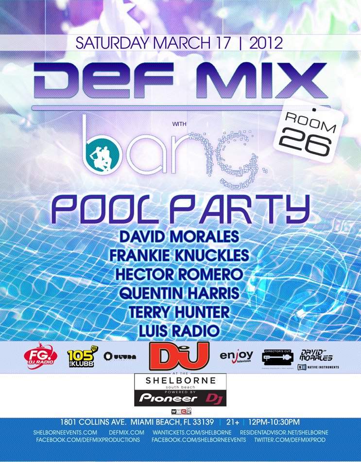 Def Mix Morales Knuckles Romero with Bang Terry Hunter & Room26 Luis Radio Pool - Página frontal