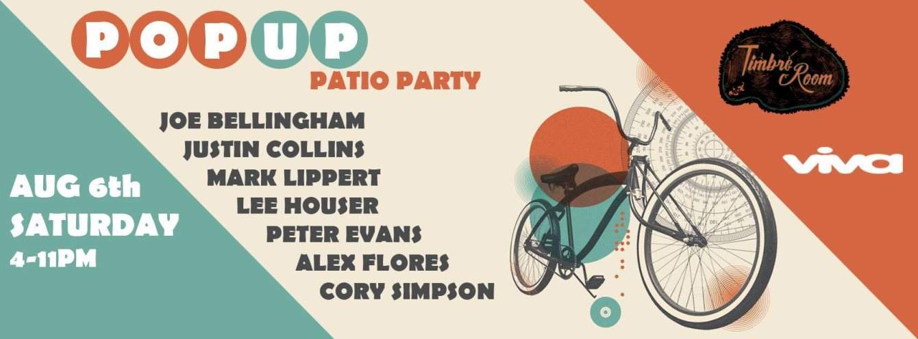 Viva presents: Pop-Up Patio Party - フライヤー表