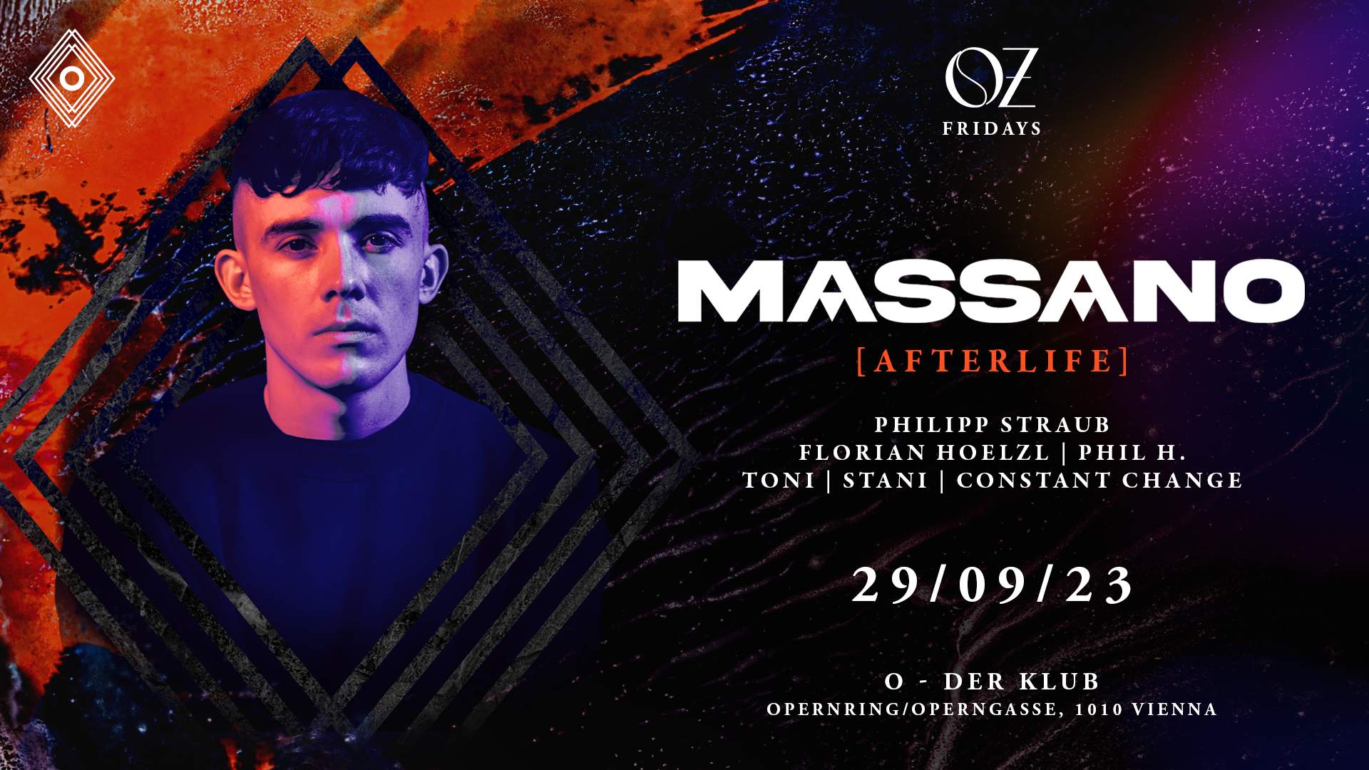 OZ with Massano [Afterlife] - フライヤー表