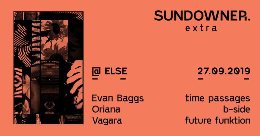 Sundowner. with Evan Baggs, Oriana & Vagara - フライヤー表