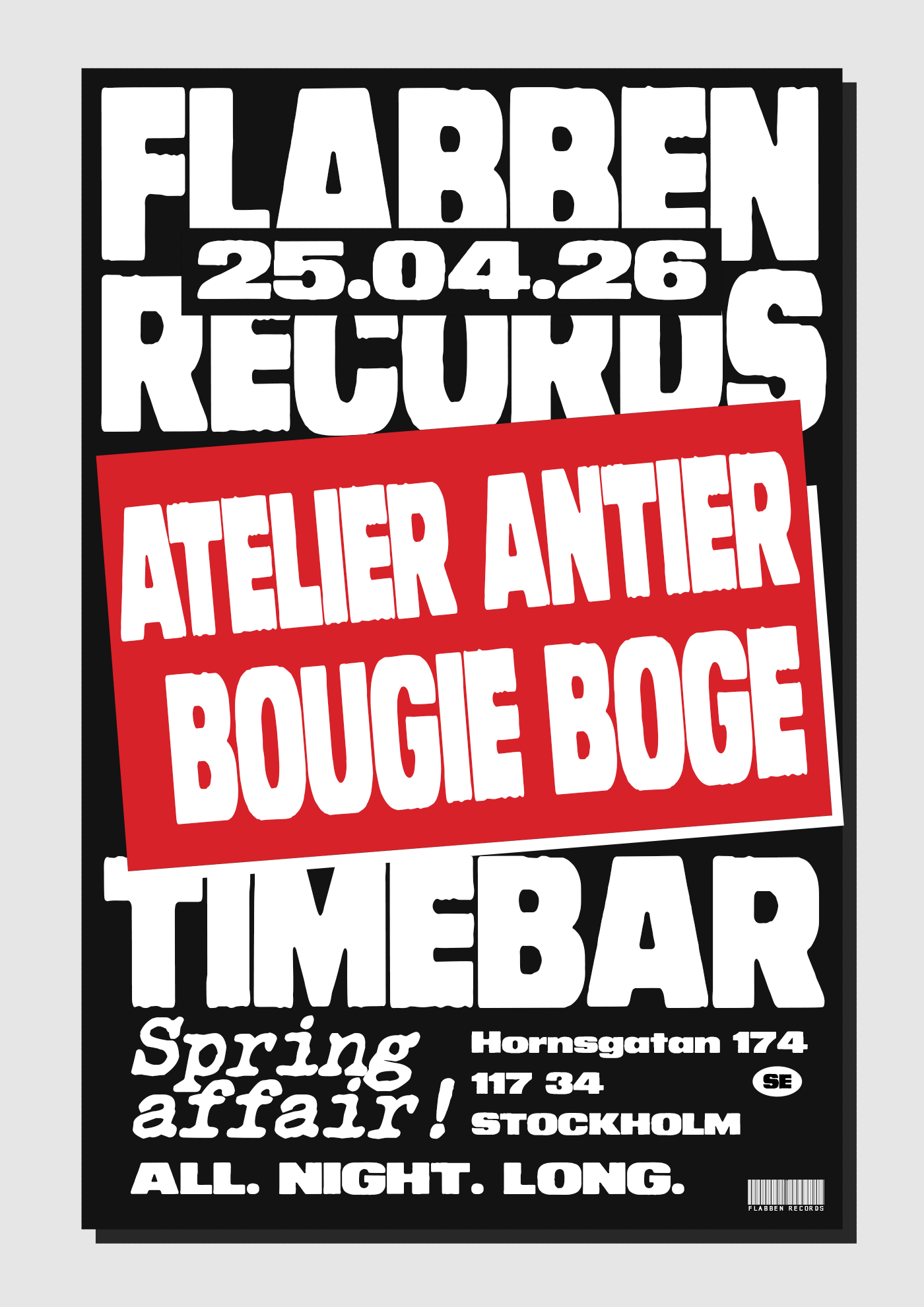 Spring affair - Flabben Records at Timebar at Timebar, Stockholm