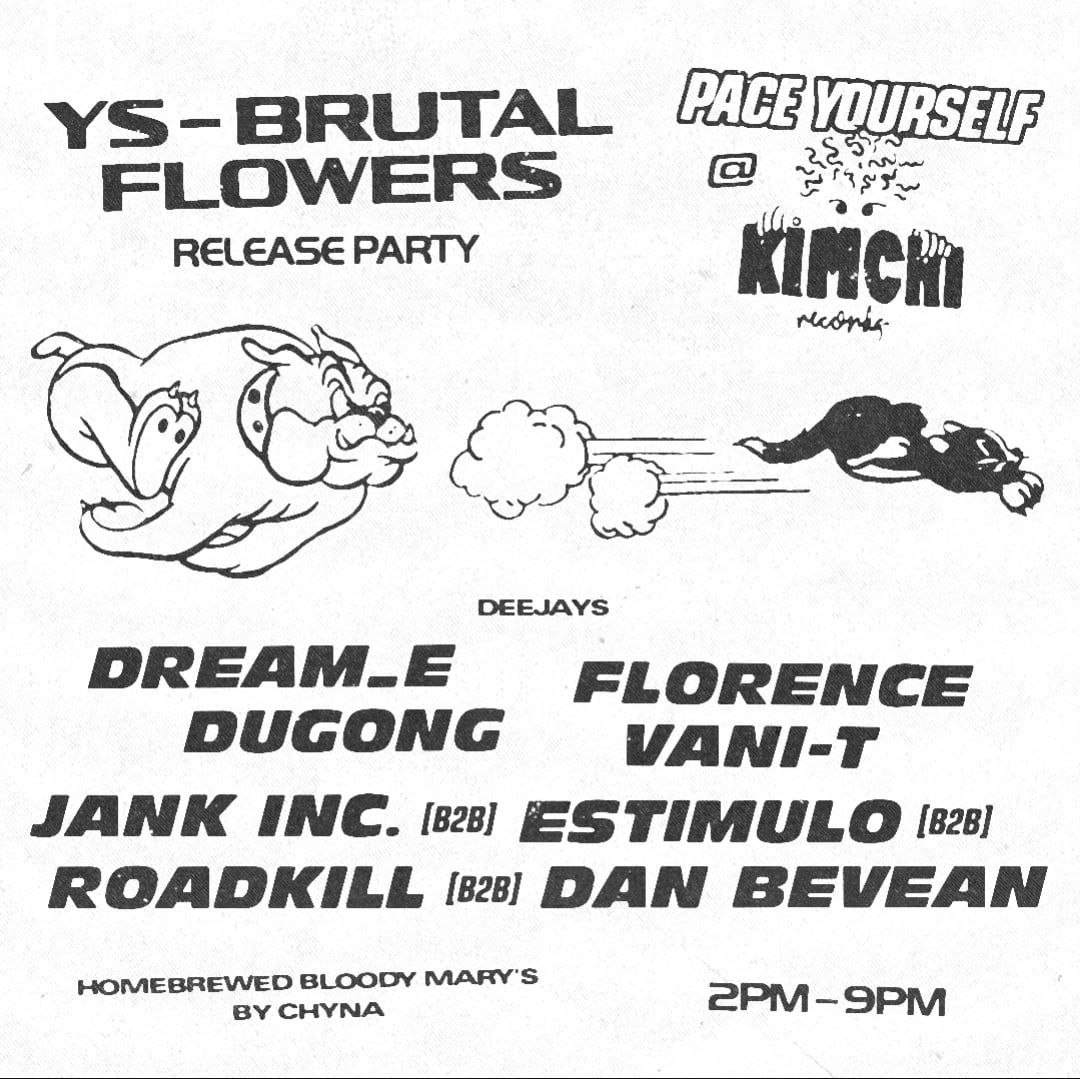 Release Party YS - Brutal Flowers - フライヤー表