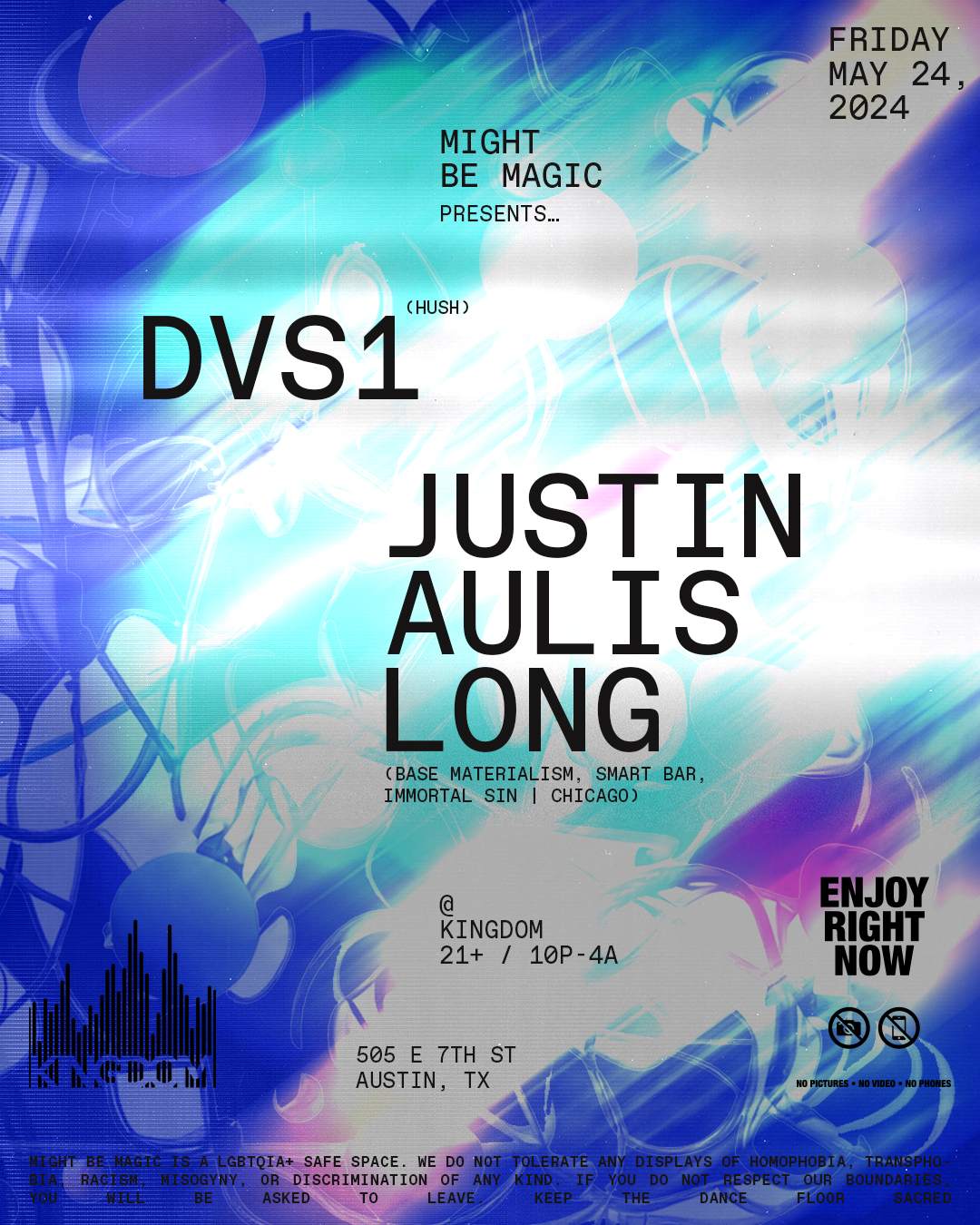 Might Be Magic presents: DVS1 & Justin Aulis Long - Página frontal