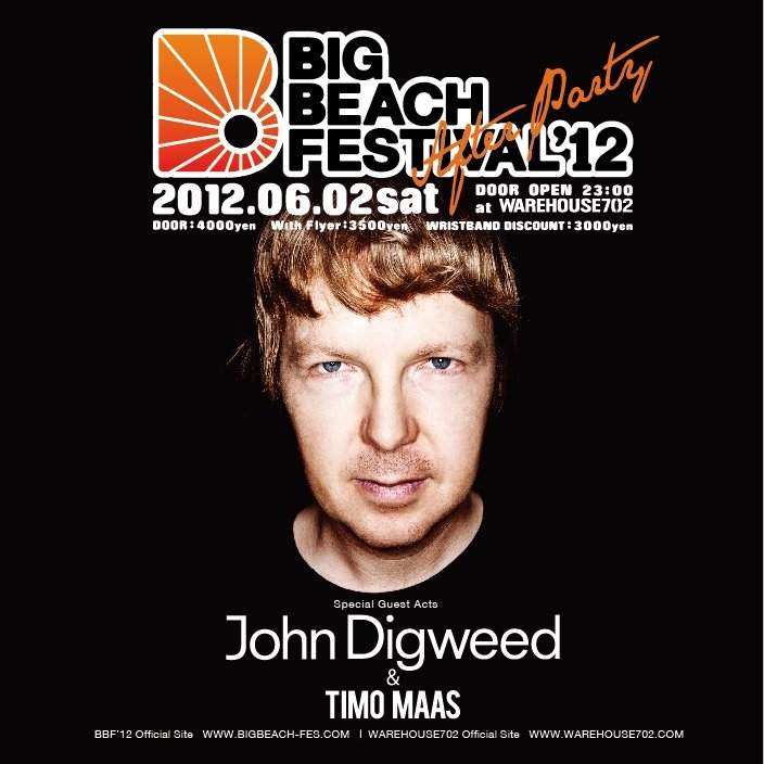 BIG Beach Festival '12 Official After Party - フライヤー表