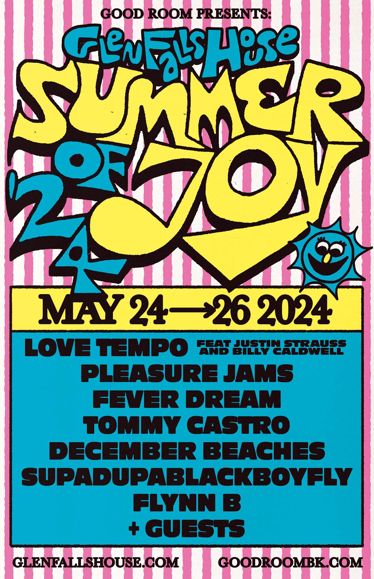 Summer Of Joy 2024 Kickoff: Pleasure Jams, Justin Strauss & Billy Caldwell, Tommy Castro + more - フライヤー表