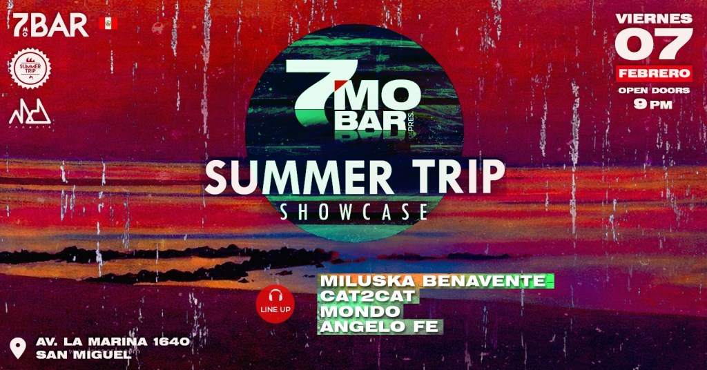 7mo Bar Pres. Summer Trip Showcase - Página frontal