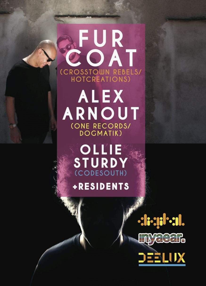 Deelux with Fur Coat & Alex Arnout + Residents - フライヤー裏