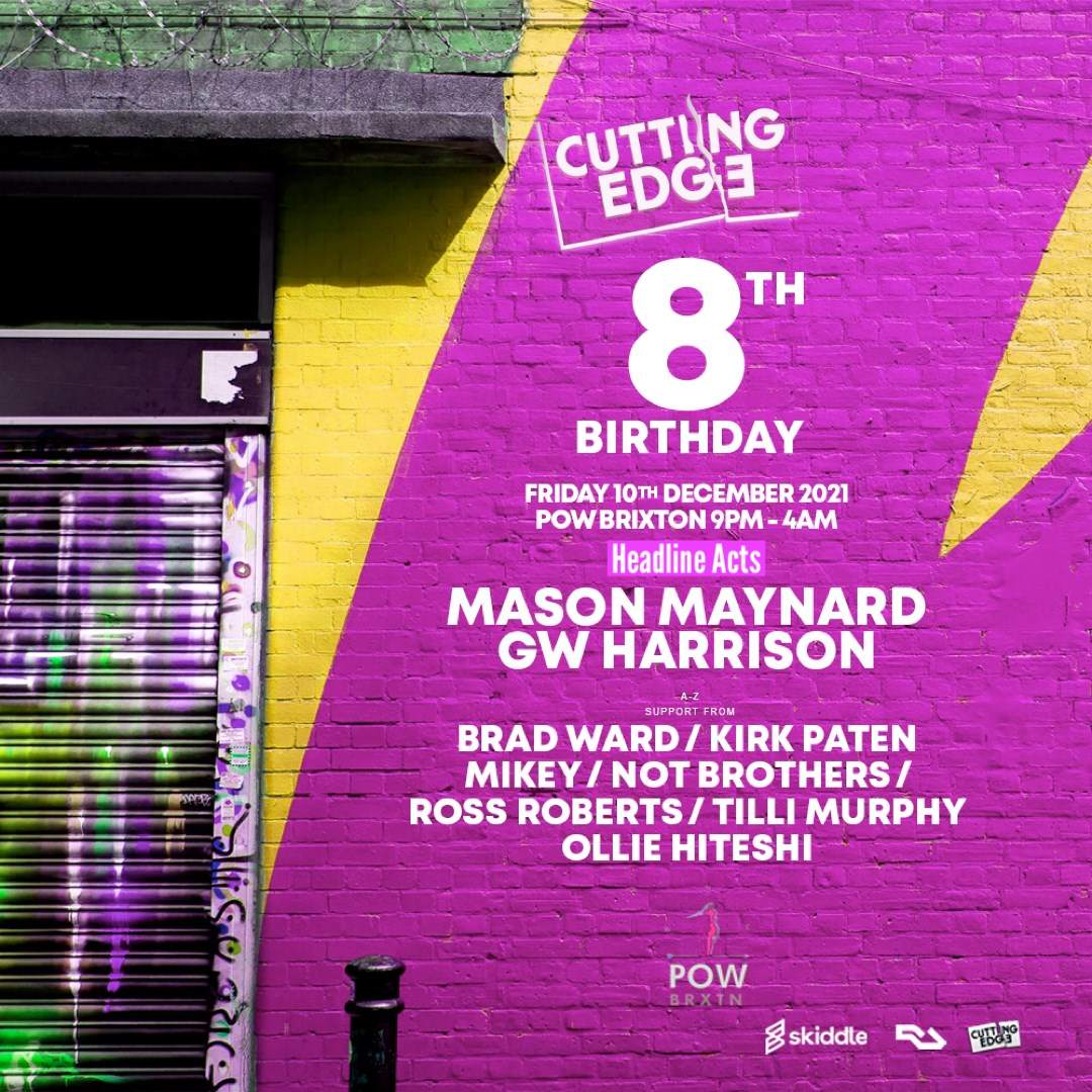Cutting Edge 8th Birthday With: Mason Maynard & GW Harrison - Página trasera