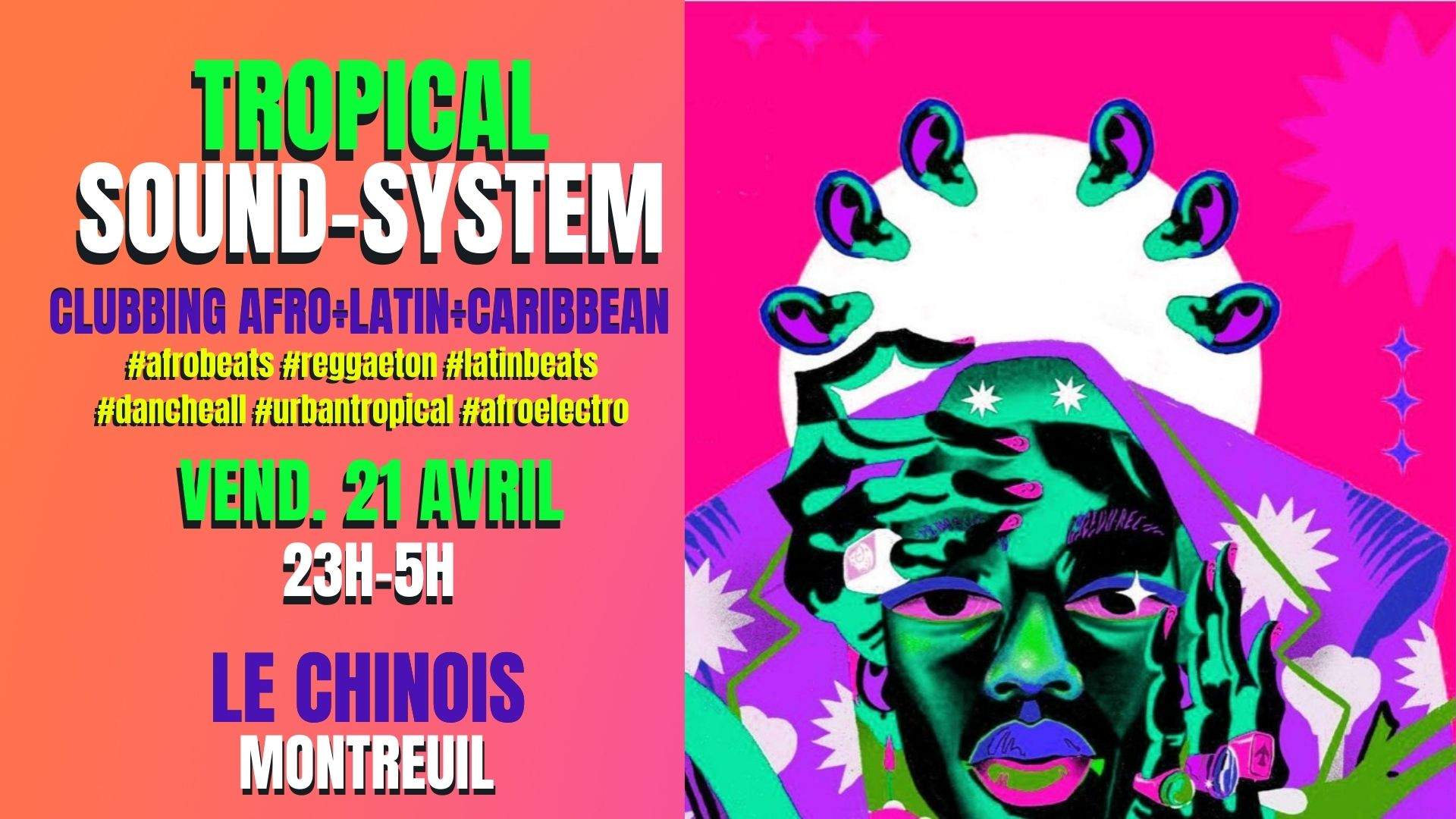 Tropical SoundSystem ~ Clubbing Afro vibes ÷ Caribbean ÷ Latino - Página frontal